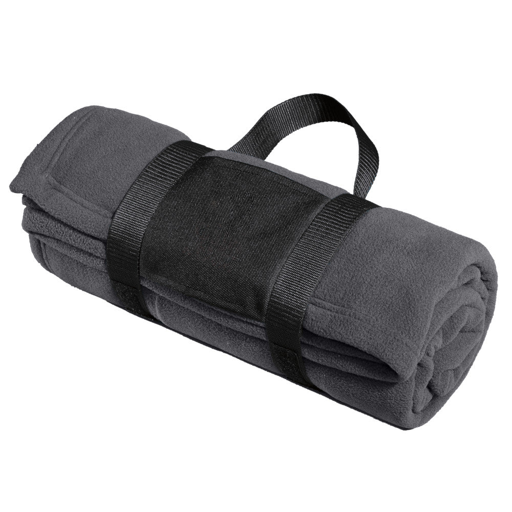 Port Authority® Fleece Blanket with Carrying Strap