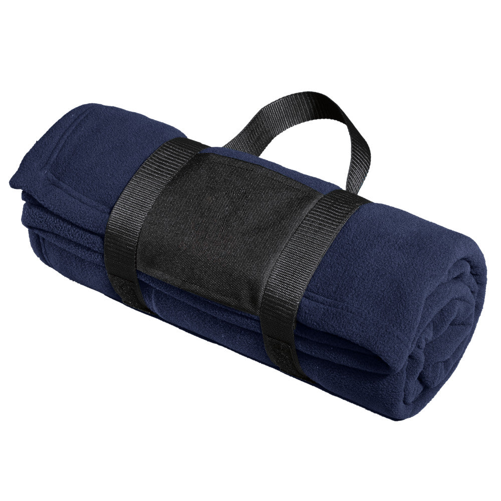 Port Authority® Fleece Blanket with Carrying Strap