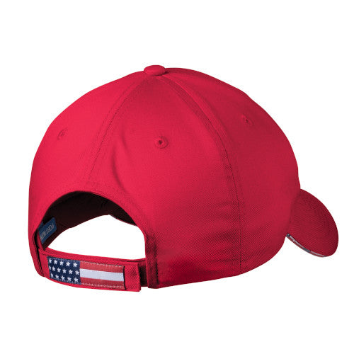 American Flag Detail Set of 2 Caps - Custom Embroidered