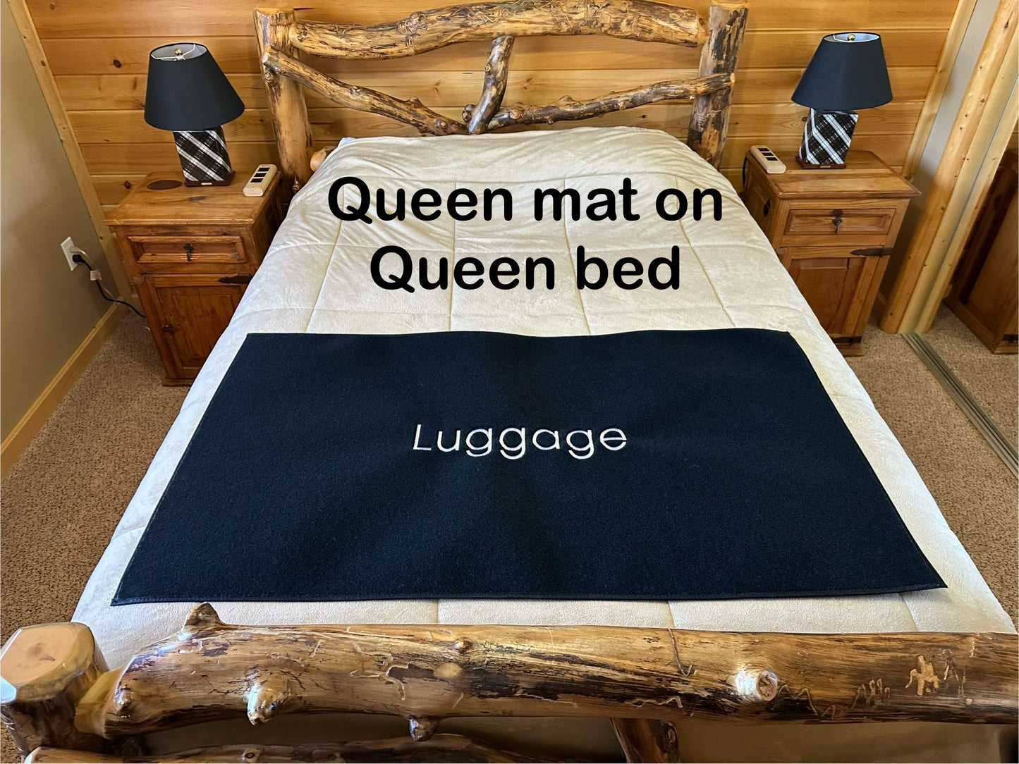 Personalized Luggage Mat for Bed