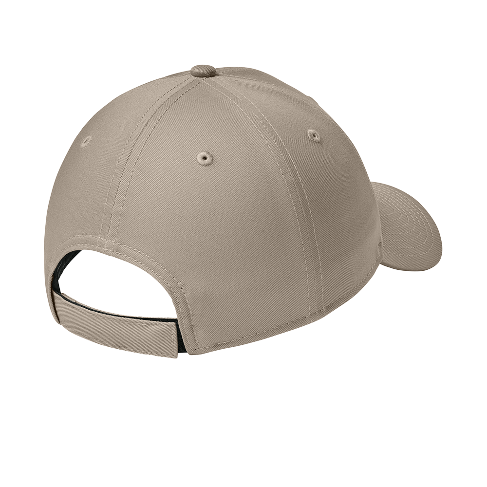 Beige baseball cap on a white background