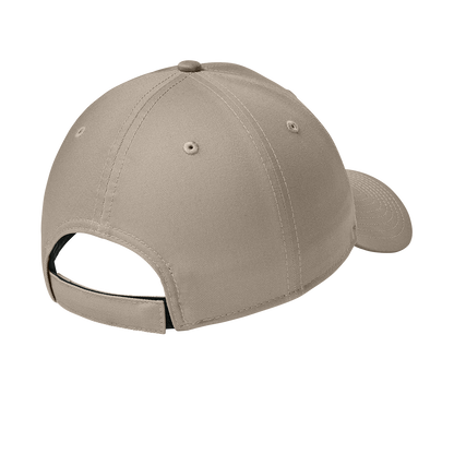 Beige baseball cap on a white background