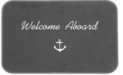 Welcome Aboard Mat Modern Look
