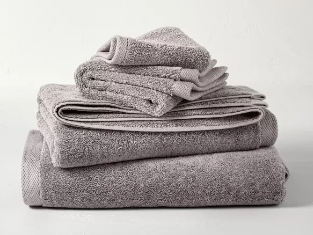 6 Piece Luxury Towel Set - Custom Embroidery