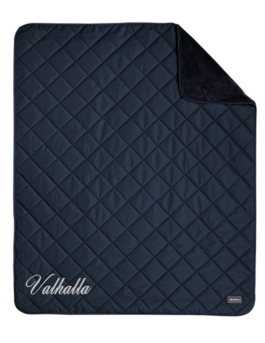 Eddie Bauer® Quilted Plush Water-Resistant Outside Blanket - Custom Embroidered