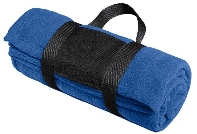 Port Authority®  Fleece Blanket with Carrying Strap