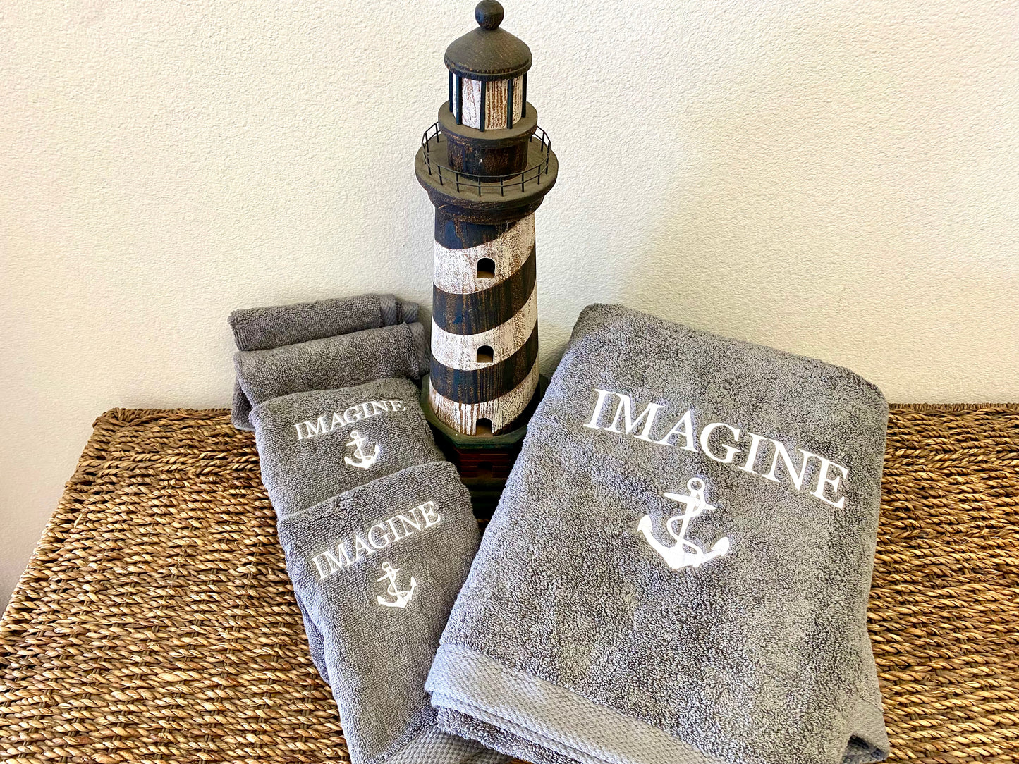 6 Piece Luxury Towel Set - Custom Embroidery