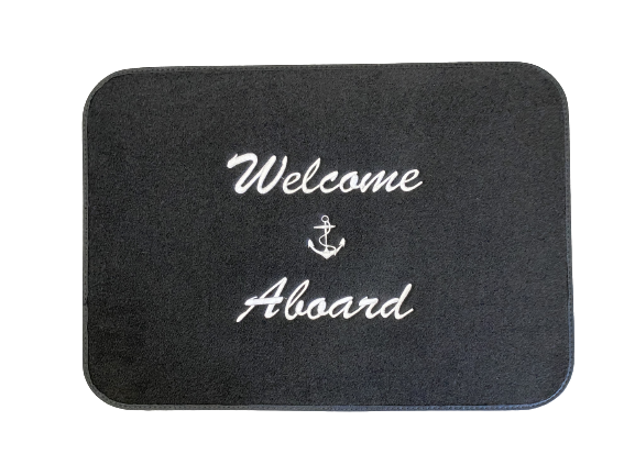 Welcome Aboard Boat Mat