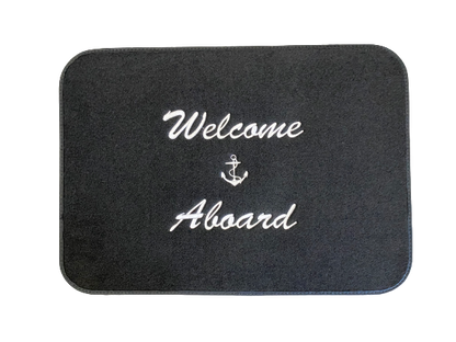 Welcome Aboard Boat Mat