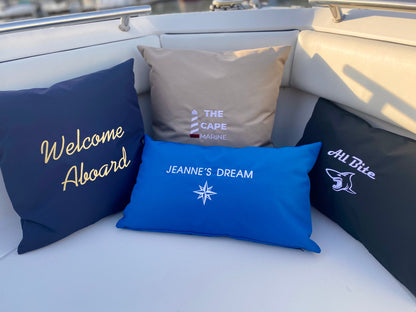 Personalized Outdoor Pillows 18 x 18