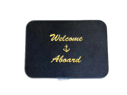 Welcome Aboard Boat Mat